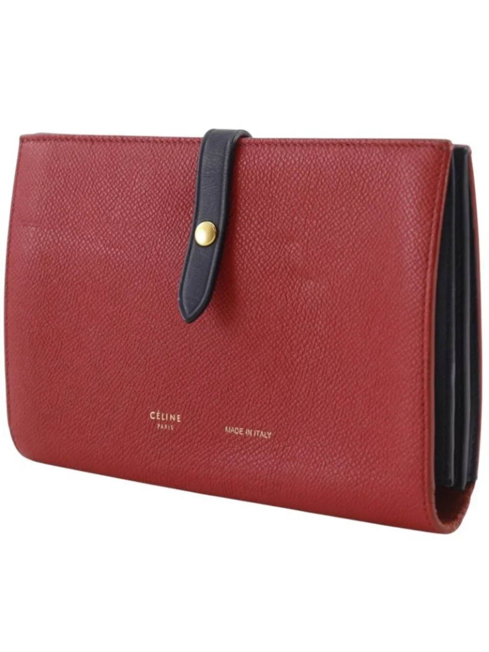Celine Large Strap Multi Function Calf Red Wallet